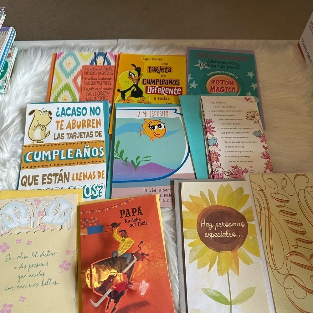 🩵5/$8 Spanish Colorful Greeting Cards Collection
